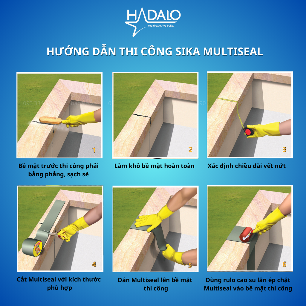Băng keo chống dột Sika Multiseal - Băng keo chống thấm Bitumen