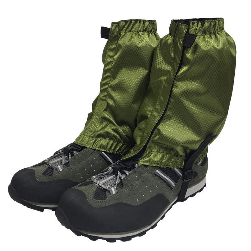 4 Pairs Waterproof Low Gaiters for Hiking Camping Running, Protection Leg Guards Boot Cover, Snow Legging