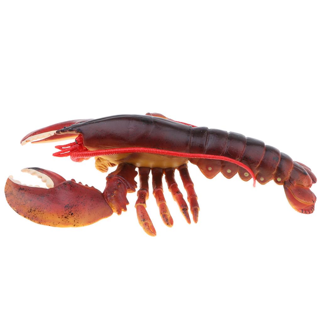 Plastic Ocean Animal Model Figurine Kids Toy Gift Home Decor Red Lobster