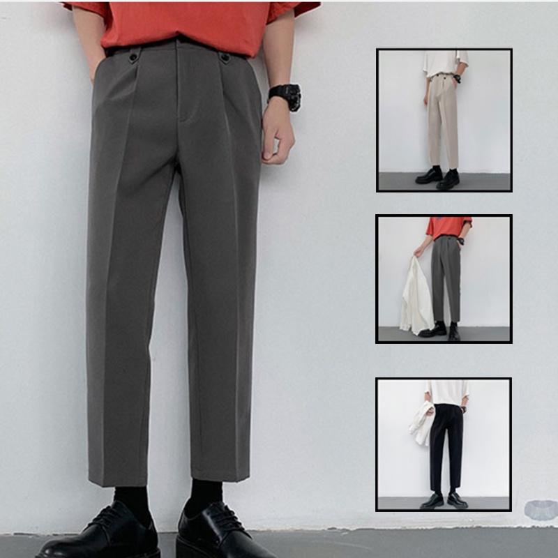 Quần Âu Baggy Nam Ống Đứng Trơn Màu Phối Cạp Đính Cúc Thời Trang Zenkonu QUAN NAM 118V4