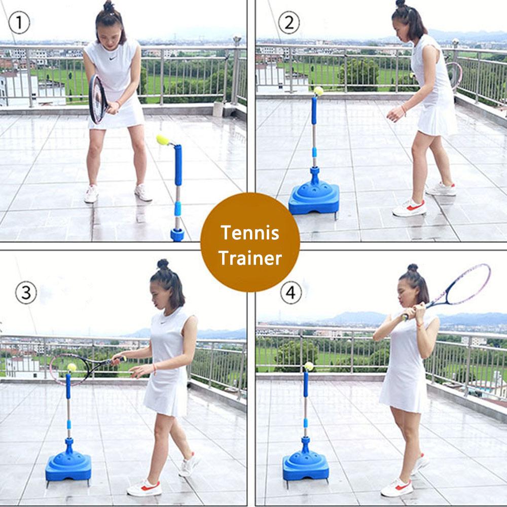 Máy bắn bóng tennis tự học người chơi mới tự tập, có thể điều chỉnh độ cao
