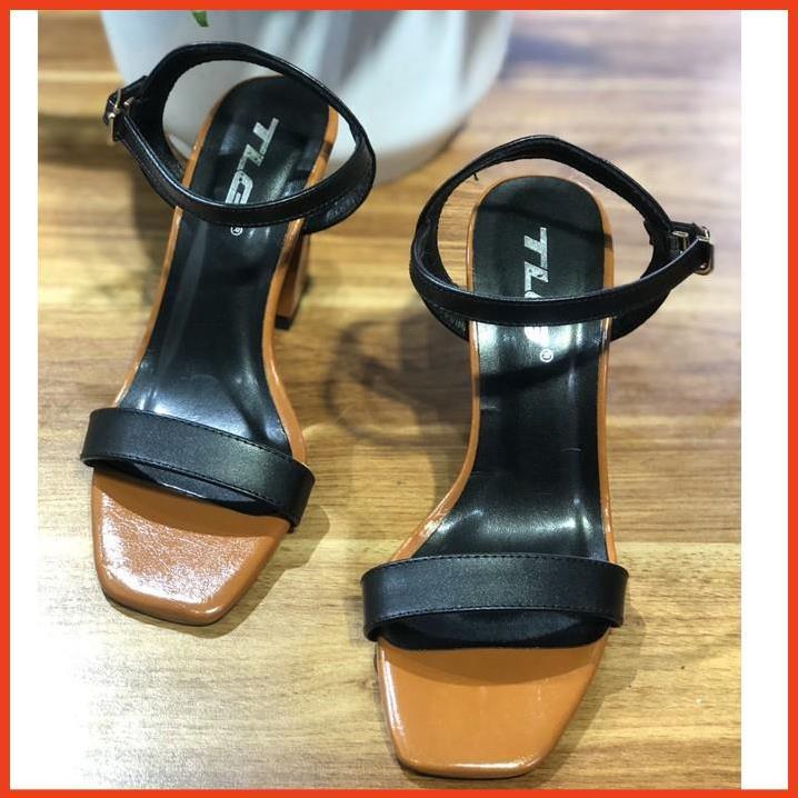 TLG Sandal cao gót nữ da cao cấp hot trend 2020 trẻ trung năng động 21283