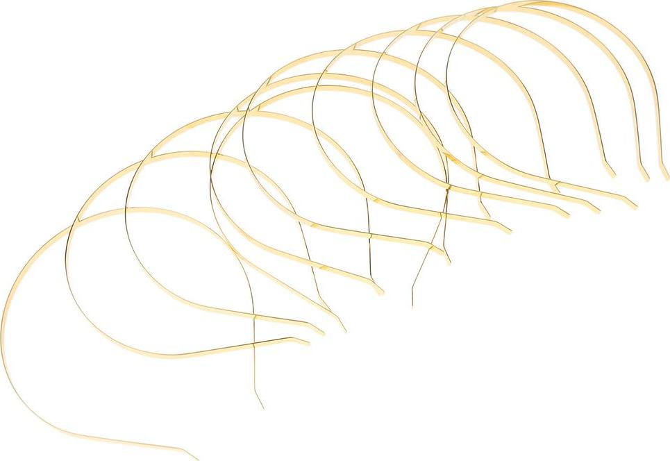 Set 10 Gọng Băng Đô Kim Loại Trơn DIY Tiện Lợi