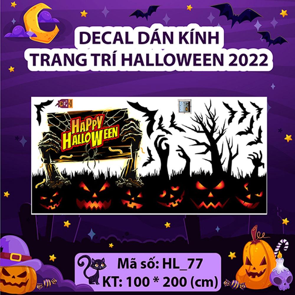 DECAL TRANG TRÍ HALLOWEEN 2022 COMBO