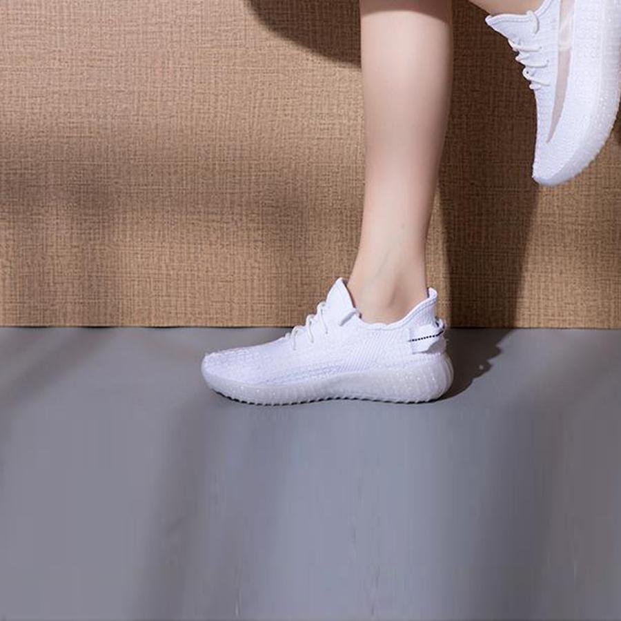 GIÀY THỂ THAO NỮ VẢI MỀM FULL TRẮNG