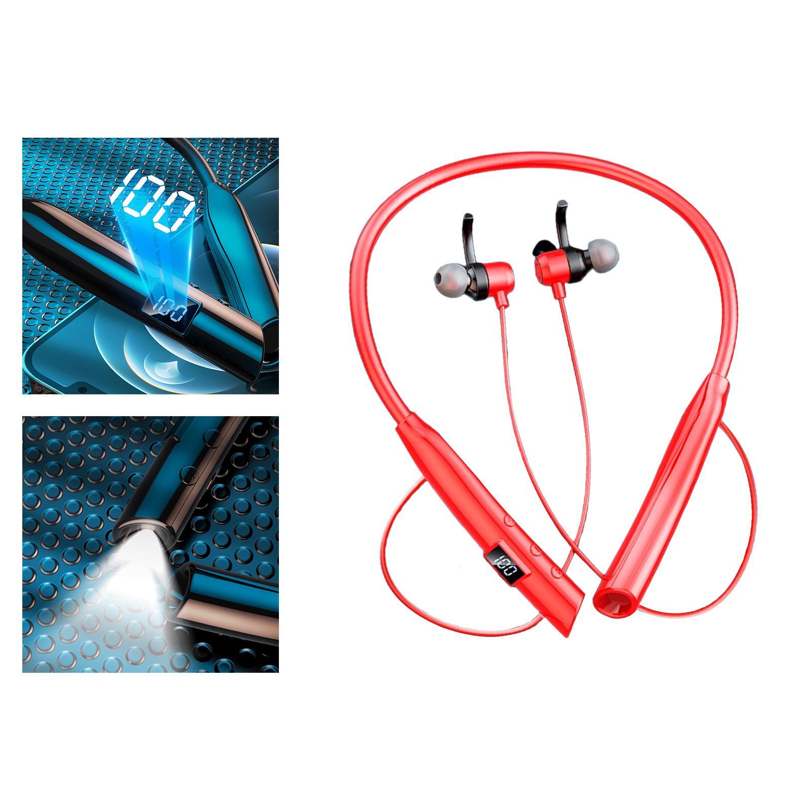 Neckband Headphones Sports Earphones with Microphone Headset Stereo