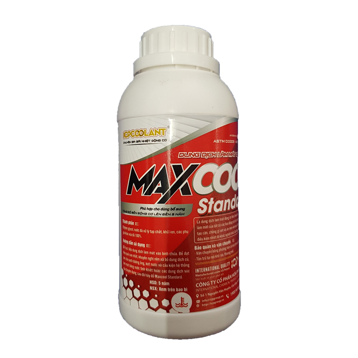 Nước làm mát động cơ xe ô tô, xe máy màu đỏ Maxcool Standard lon 500ml