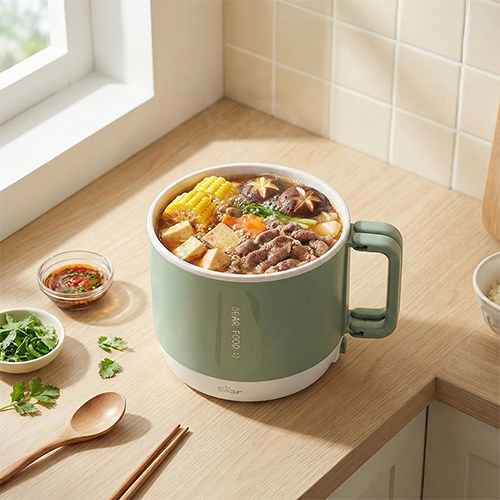 Nồi lẩu đa năng Bear 1.2 lít MC-4H12J - Hàng chính hãng