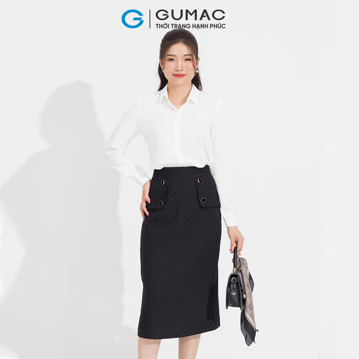 Áo sơ mi nẹp nút GUMAC AD05030