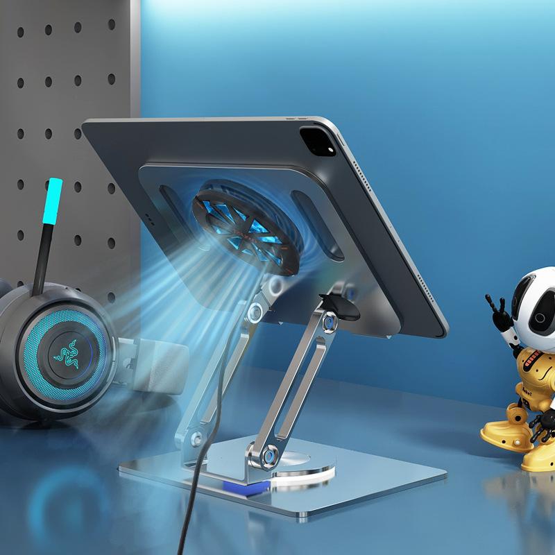 Phong cách mới nhất hợp kim nhôm di động gấp xoay trò chơi nâng cao giá đỡ điện thoại di động máy tính bảng đứng máy tính để bàn tản nhiệt