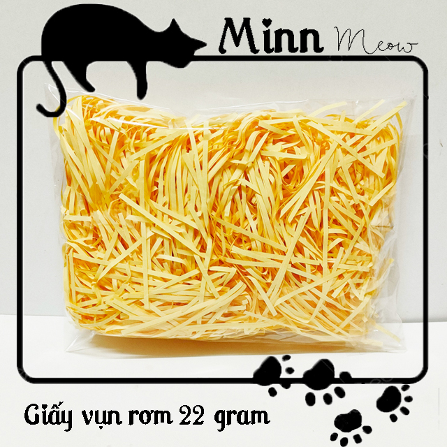 [22 Gram] Giấy vụn giấy rơm trang trí lót hộp quà hoặc túi giấy - giảm sốc món quà - Minn Meow