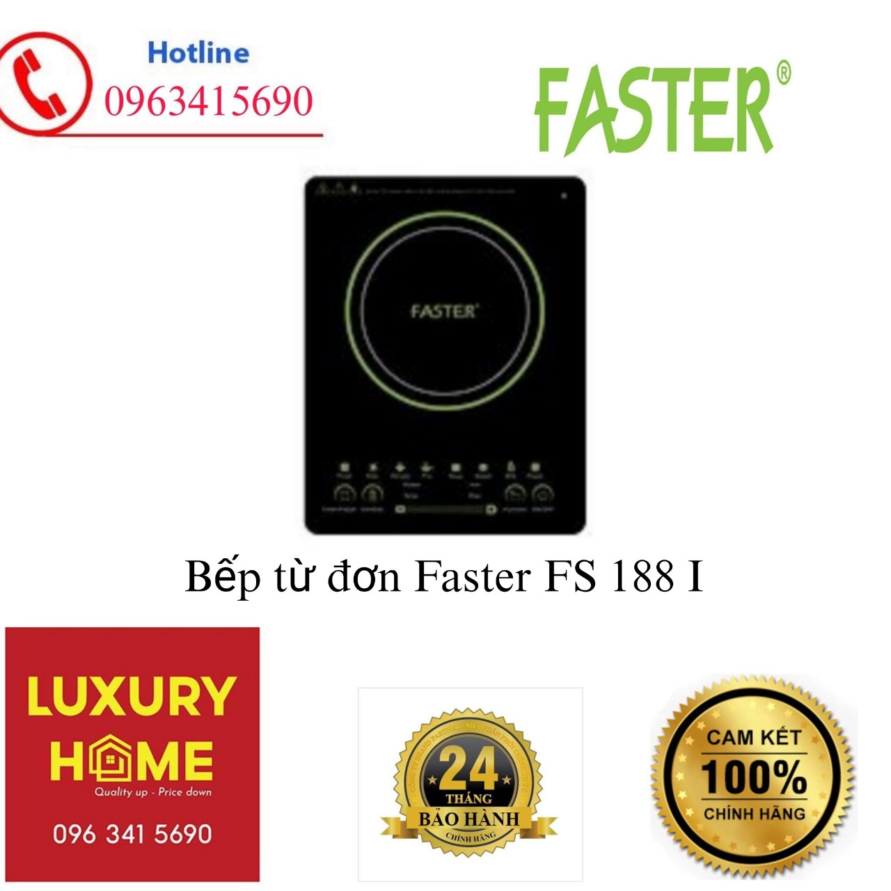 Bếp từ đơn Faster FS 188 I- Hàng chính hãng