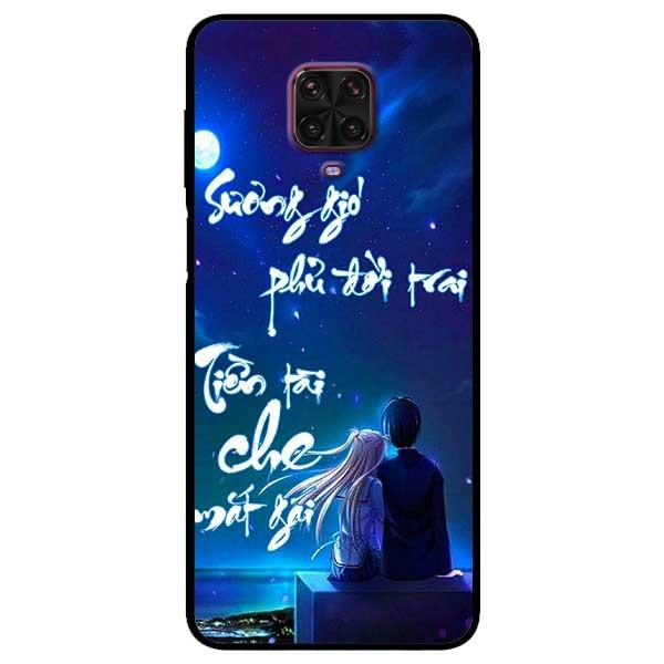 Ốp lưng dành cho Xiaomi Mi Redmi Note 9s - Note 9 Pro - Note 9 Pro Max - mẫu Thư Pháp Sương Gió