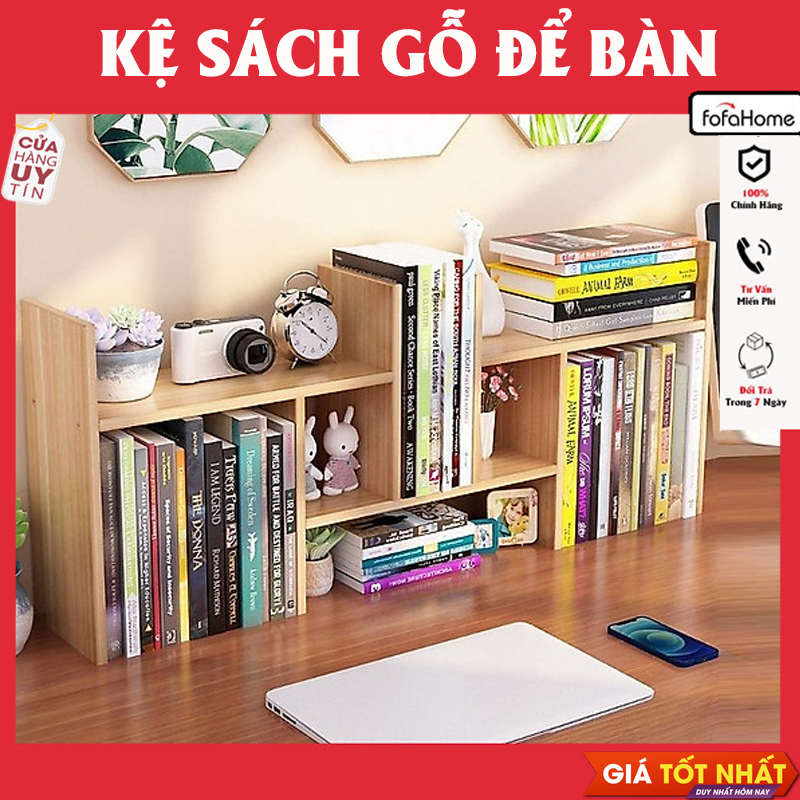 Kệ Sách Gỗ MDF Phủ Melanin Siêu Đẹp Để Bàn Đa Năng Điều Chỉnh Được Kích Thước Dễ Dàng Lắp Ghép Được Chọn Màu