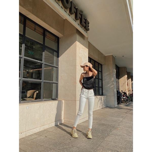 Quần Jean nữ skinny ôm trơn co dãn
