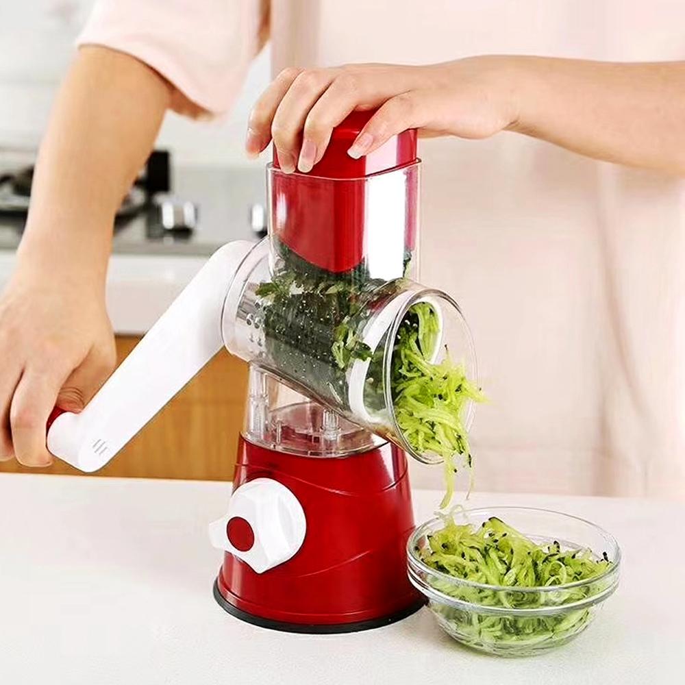 Dụng Cụ Thái Lát Rau Củ Bằng Tay Phụ Kiện Nhà Bếp Xay Rau Củ Chopper 3 Trong 1 Vòng Dao Cắt Khoai Tây Spiralizer Nhà Tiện Ích Công Cụ Sản Phẩm