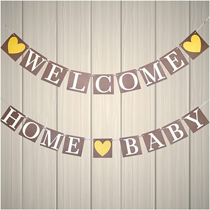 Bộ dây cờ trang trí Welcome home baby banner tbgt18