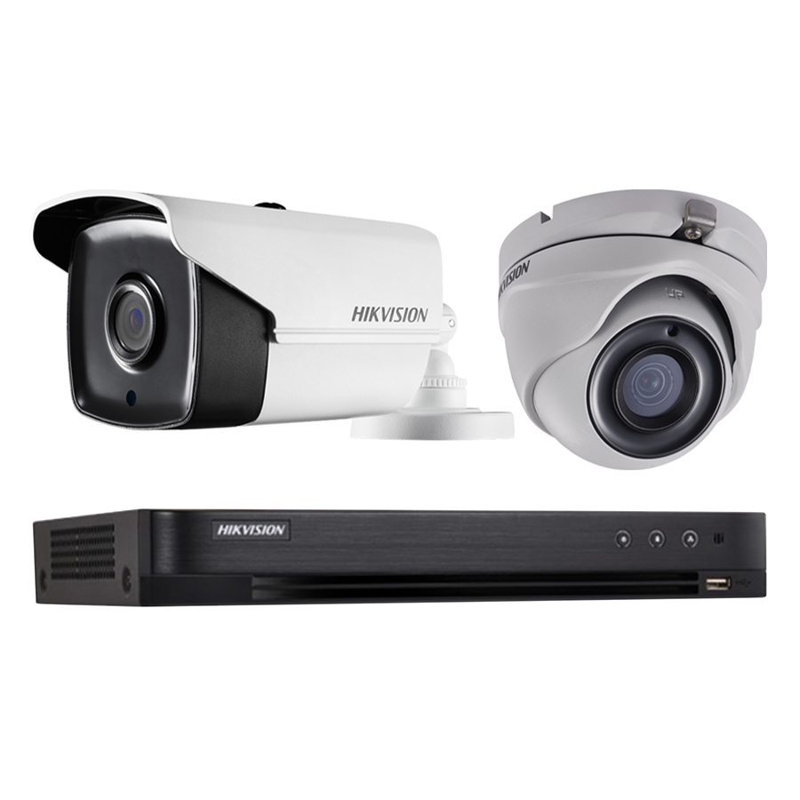 Trọn bọ 2 Camera quan sát HIKVISION TVI 3 Megapixel DS-2CE16F1T-IT chất lượng cao - Hàng chính hãng