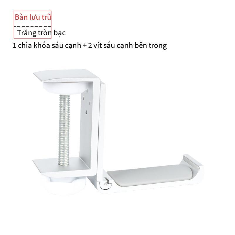 Giá đỡ tai nghe kiểu mới nhất gắn trên đầu móc tai nghe kim loại ký túc xá máy tính để bàn dán giá treo tường để treo giá đỡ tai nghe