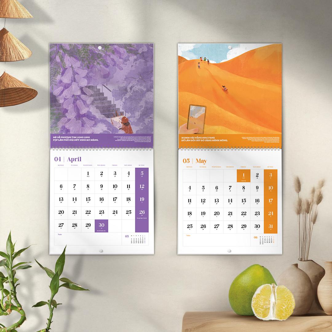 Lịch Treo Tường 2026 - Việt Nam Sắc Màu - SDstationery 2026-SD