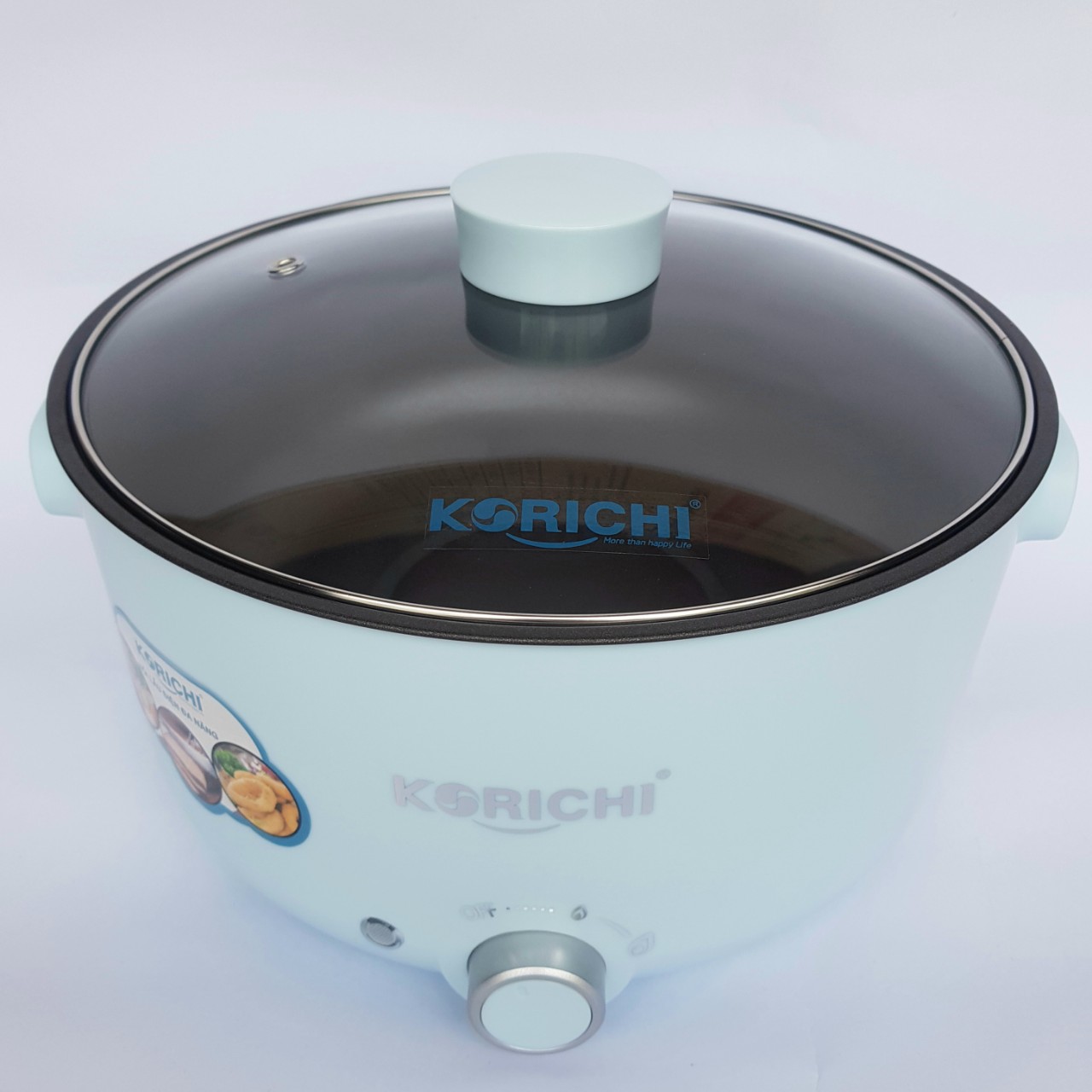 NỒI LẨU ĐIỆN ĐA NĂNG, DUNG TÍCH 5L, SÂU LÒNG, 1500W KORICHI KRC3552 - Hàng Chính Hãng