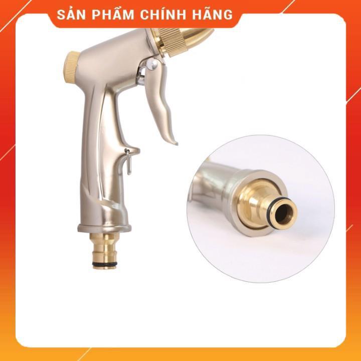 Bộ dây vòi xịt nước rửa xe,tưới cây ,tăng áp 3 lần, loại 7m10m 206701-1 đầu đồng,cút,nối nhựa đ+ túi đựng bút