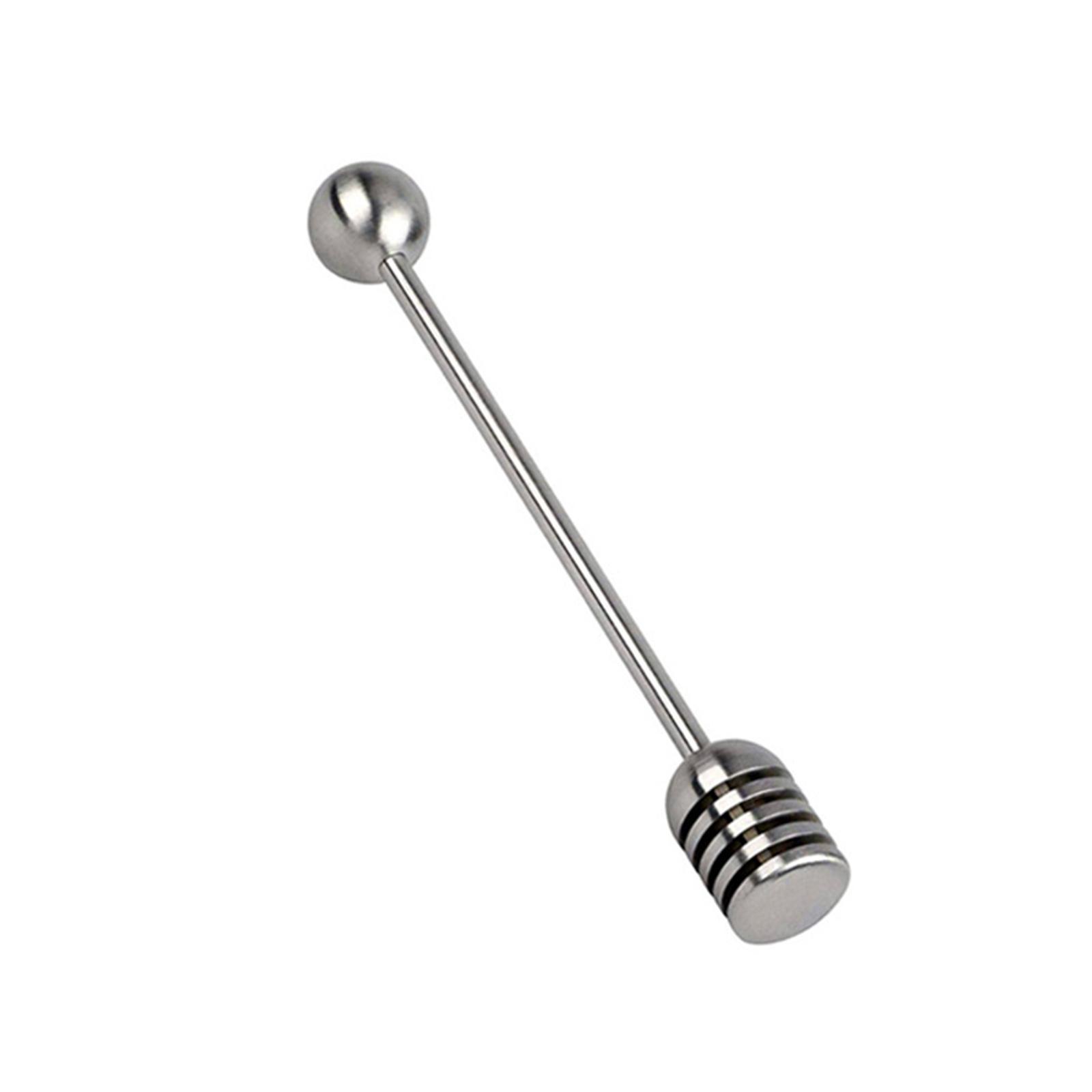 Stainless Steel Honey Dipper Rod Comfortable Grip Kitchen Utensils Anti Rust