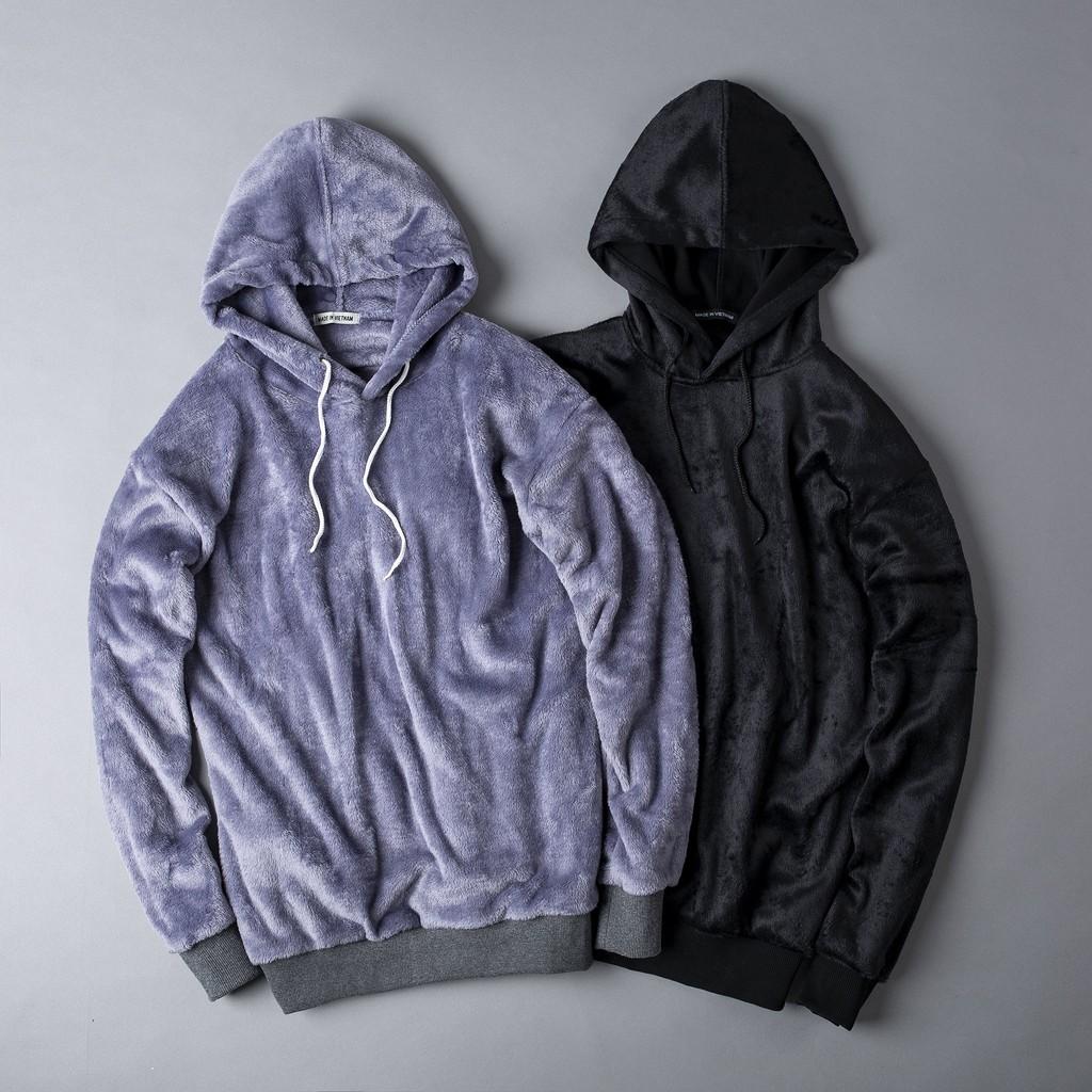 Áo hoodie lông siêu ấm