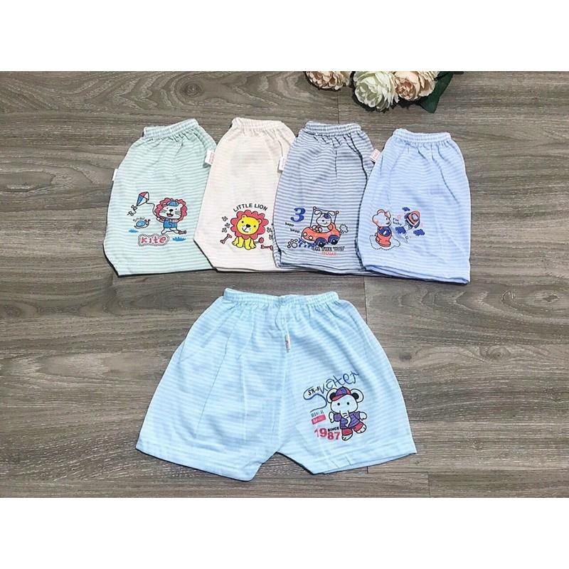 Quần Đùi Chục Kẻ Sọc Cotton Cho Bé 5 - 14kg