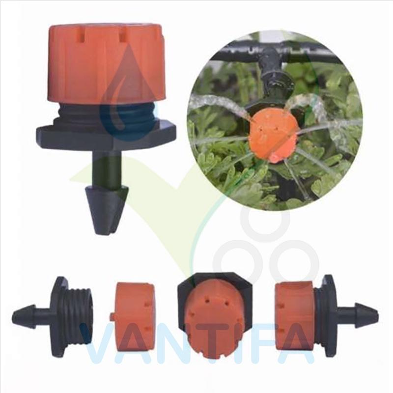 Béc tưới cây chỉnh lưu lượng 8 tia sử dụng ống LDPE 4.5x6.5