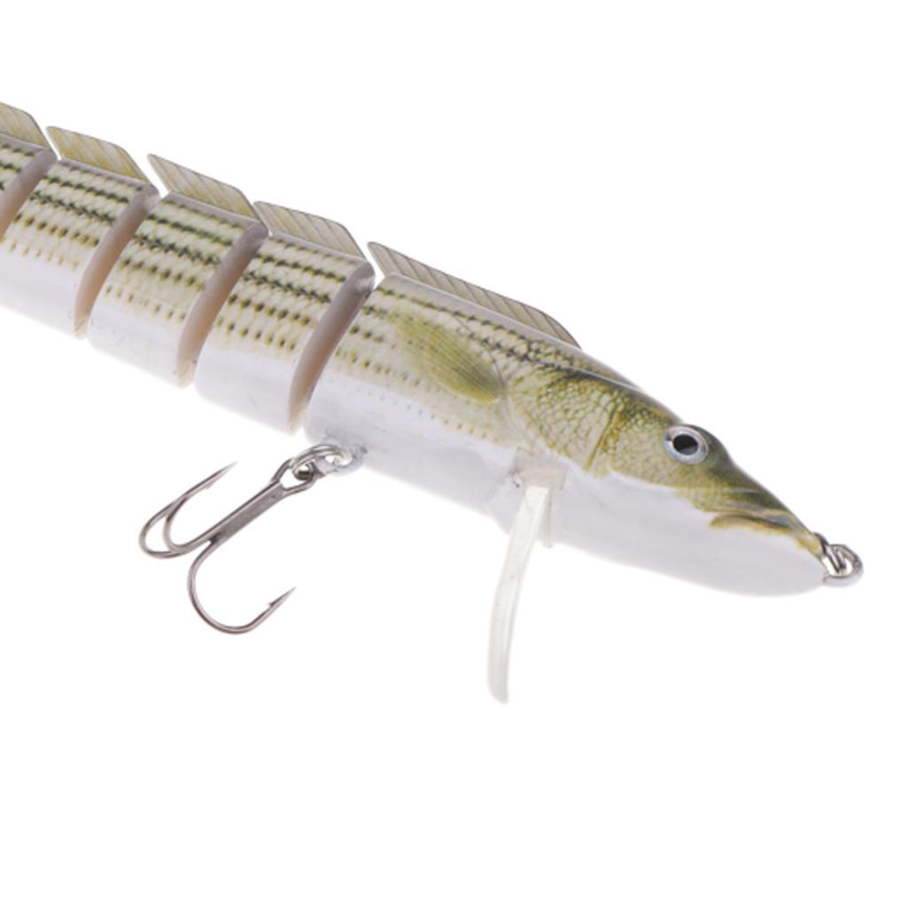 Fishing Bass Lures Multi Jointed Life-like Trout Swimbait Hard Crankbaits