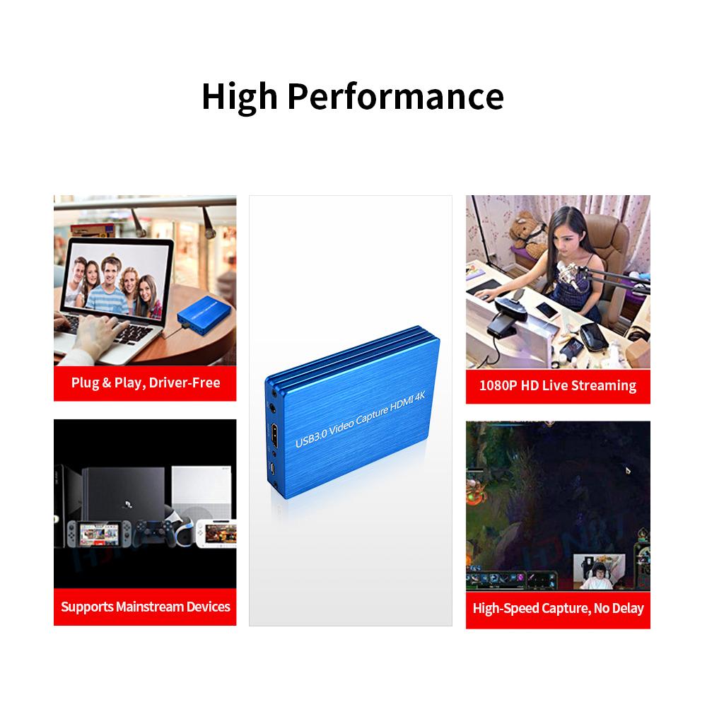 Bộ Thiết Bị Thu Phát Video Game NK-S300 4K HDMI sang USB 3.0