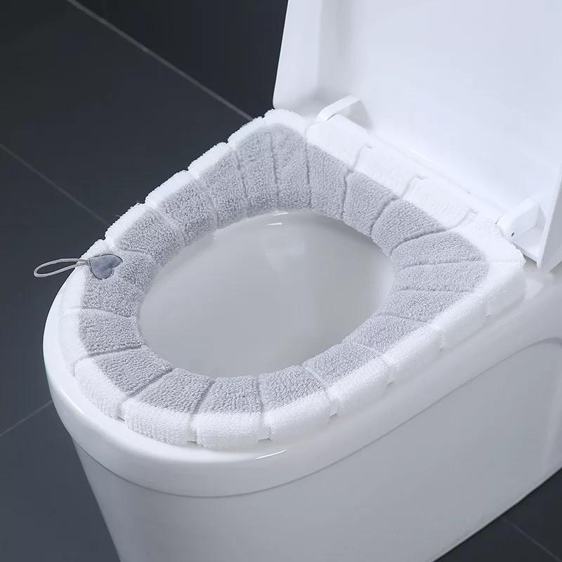 GIÁ HỦY DIỆT Miếng đệm lót bồn cầu hình tròn bằng nỉ chống lạnh chống thấm nước tiện dụng 88205