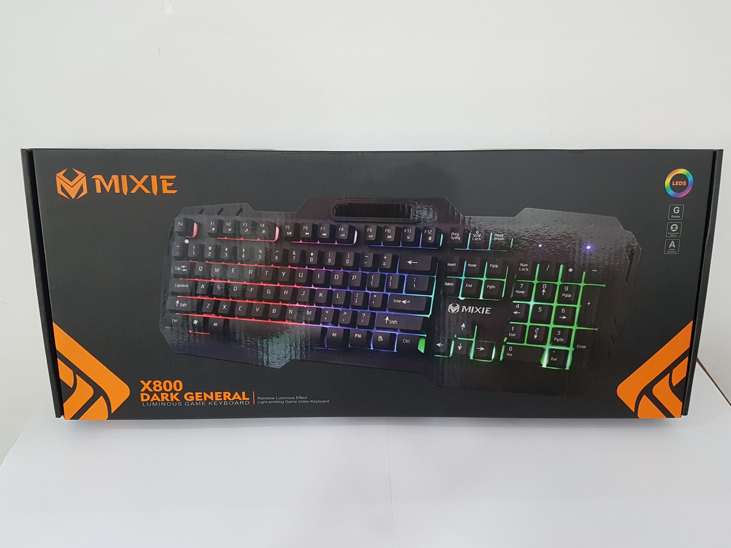 BÀN PHÍM MIXIE X800 CÓ ĐÈN - BÀN PHÍM CƠ CHƠI GAME BLACKLIGHT - HÀNG CHÍNH HÃNG