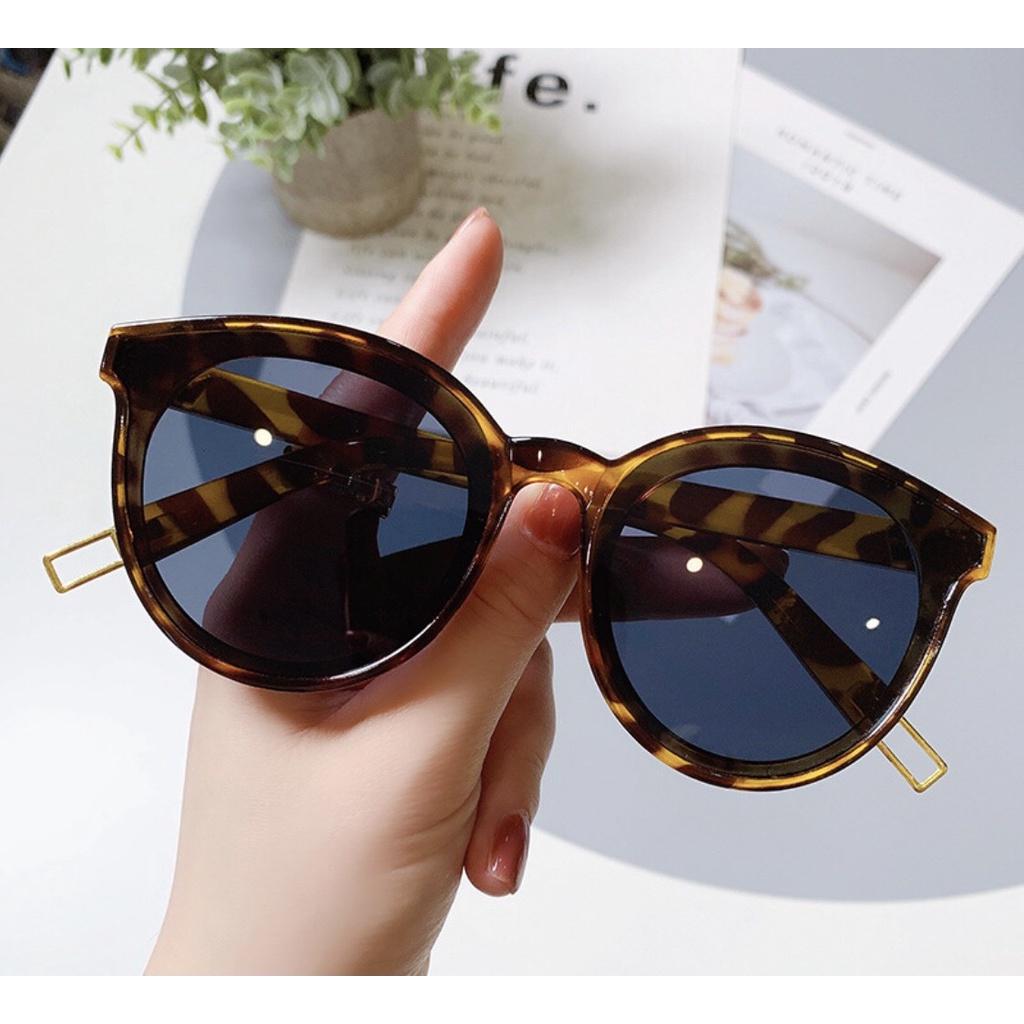 Kính mát nam nữ chữ V, kiếng râm đen nam nữ chống nắng UV400