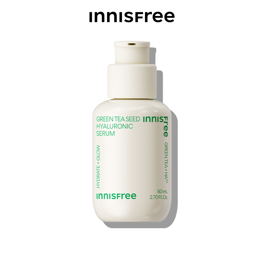 Tinh chất innisfree Green Tea Seed Hyaluronic Serum 2023 Nano 5 loại HA cấp nước tức thì cho da 80mL