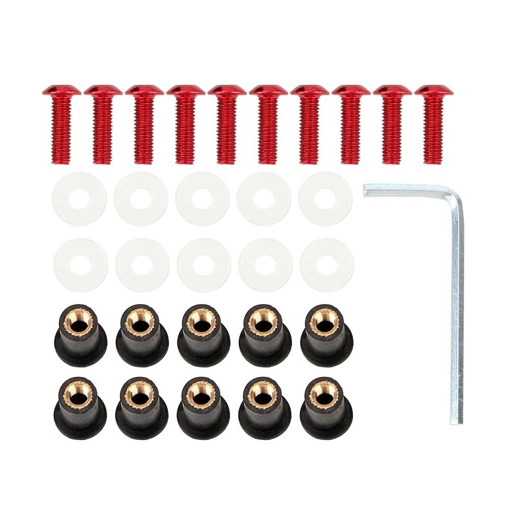 Set 10 ốc vít M5x15mm thay thế cho kính chắn gió xe hơi