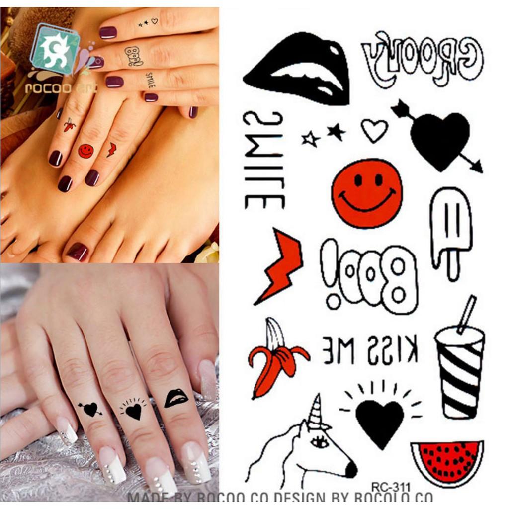 Hình xăm dán giáng sinh tattoo noel 10X6 cm+ qùa tặng kèm