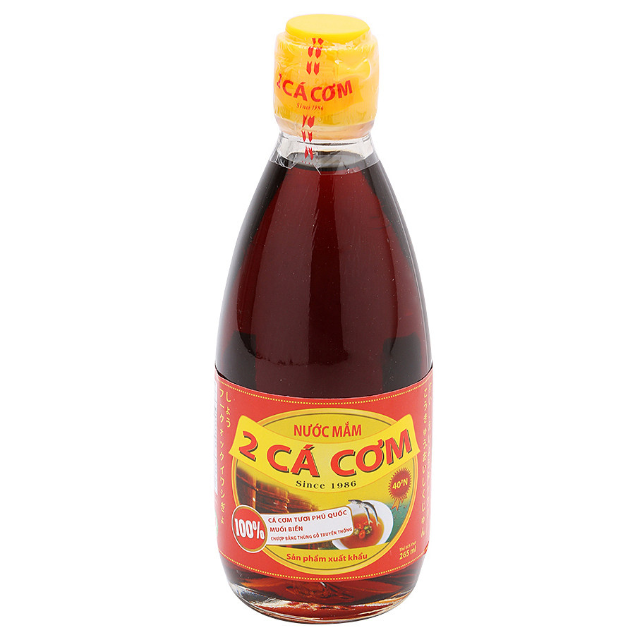Nước Mắm 2 Cá Cơm 265ML Lốc 6 Chai