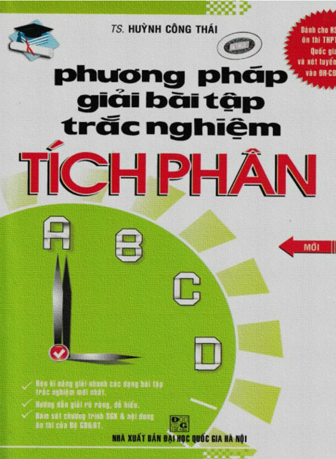 Sách - Phương Pháp Giải Bài Tập Trắc Nghiệm - Tích Phân