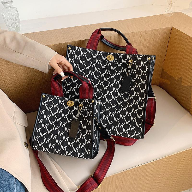 2020 Vải Bố Mới Dung Tích Lớn 1 Vai Túi Lớn Nữ Hợp Thời Trang Túi Xách Đơn Giản Túi Tote