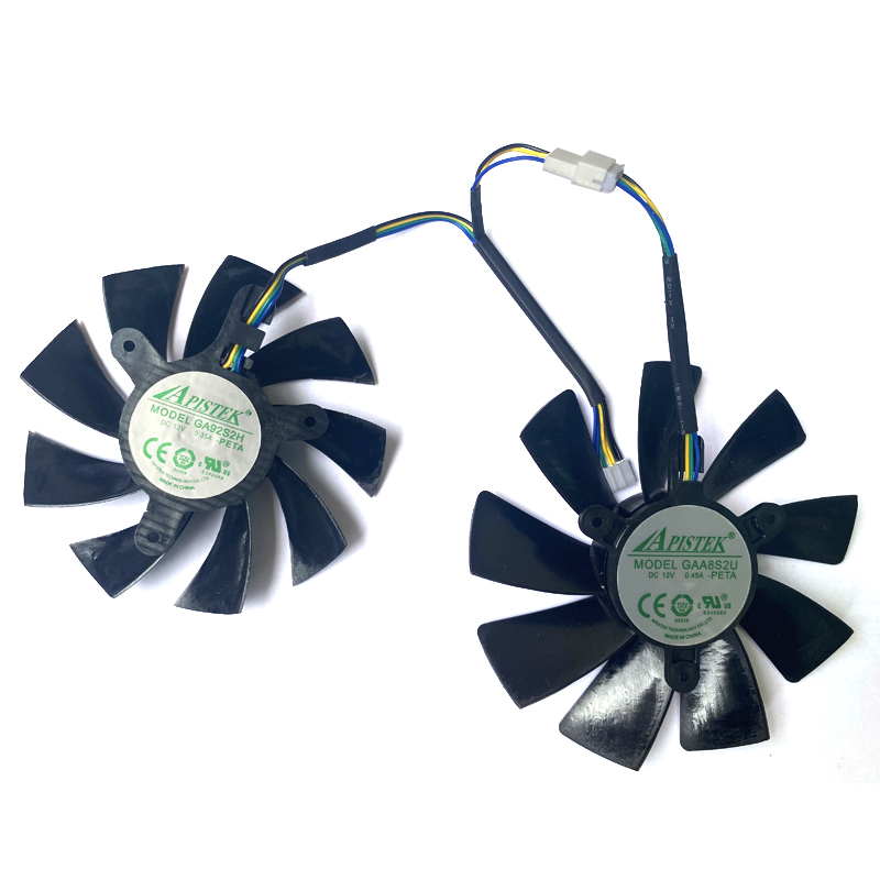 2pcs NEW 100MM GAA8S2U 4PIN GPU Video Card Fan For ZOTAC GAMING GeForce RTX2070 RTX 2070 OC Mini Video Card Cooling Fans