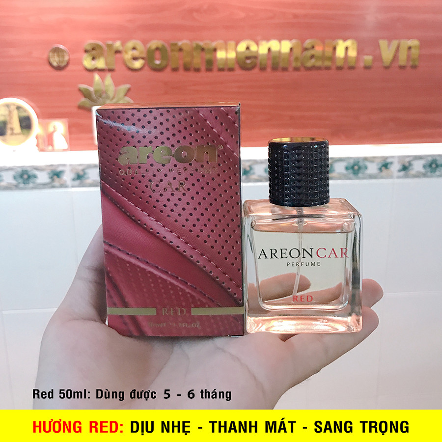 Nước Hoa Xe Hơi Hương Red (Dịu Nhẹ - 50ml - Dạng Xịt)