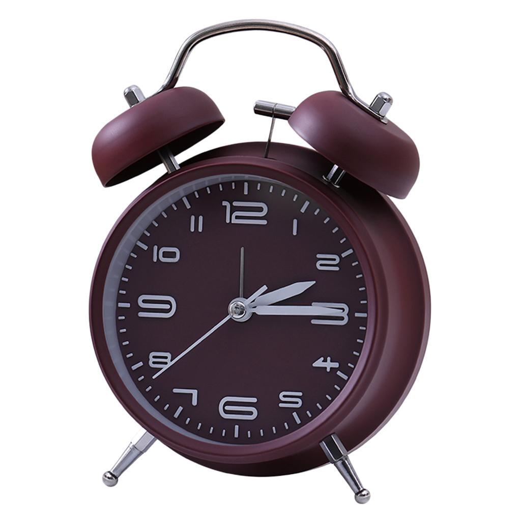 2 Pieces Mechanical Alarm Clock, Retro Style Wind Up Mechnical Alarm Clock,