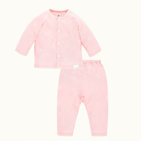 Bộ quần áo cài giữa tay dài sợi tre Lullaby Raglan NH620P Bamboo Newborn Búp Tre Non cho bé 3m 6m