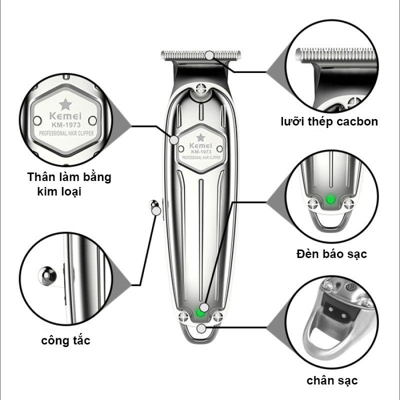 Tông đơ bấm viền chuyên nghiệp Kemei 1973