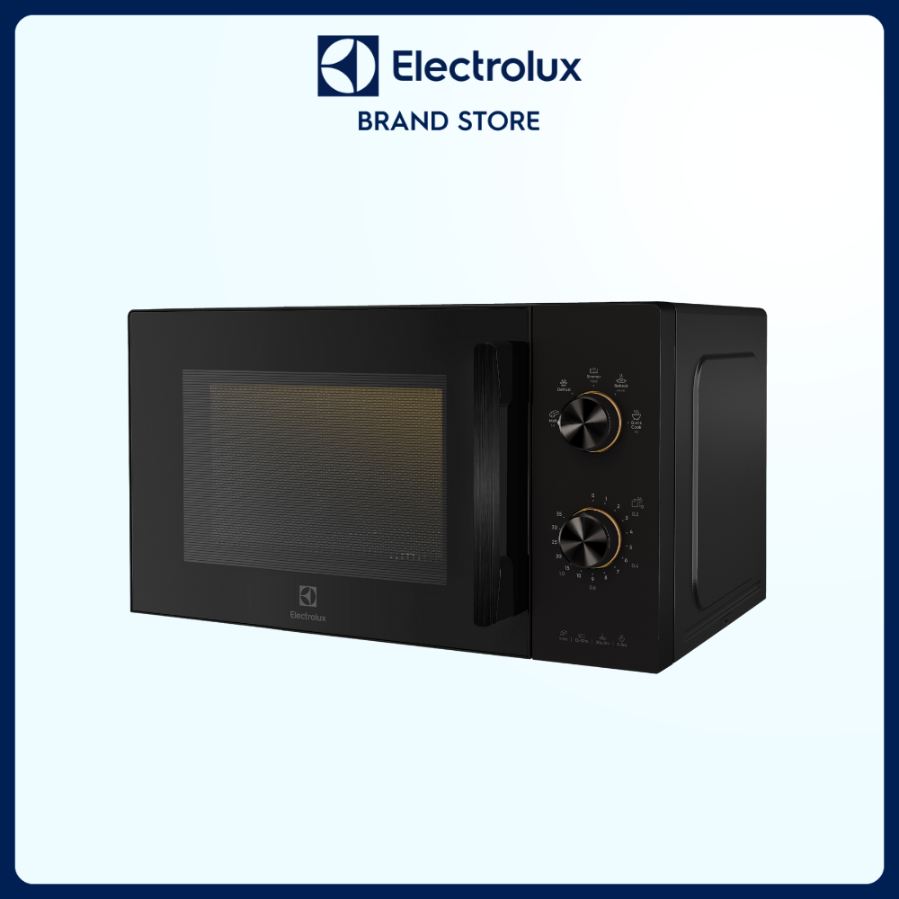 Lò vi sóng để bàn Electrolux 20L - EMM20K22B - 5 chương trình cài sẵn, dễ sử dụng - Bảo hành 2 năm toàn quốc [Hàng Chính Hãng]