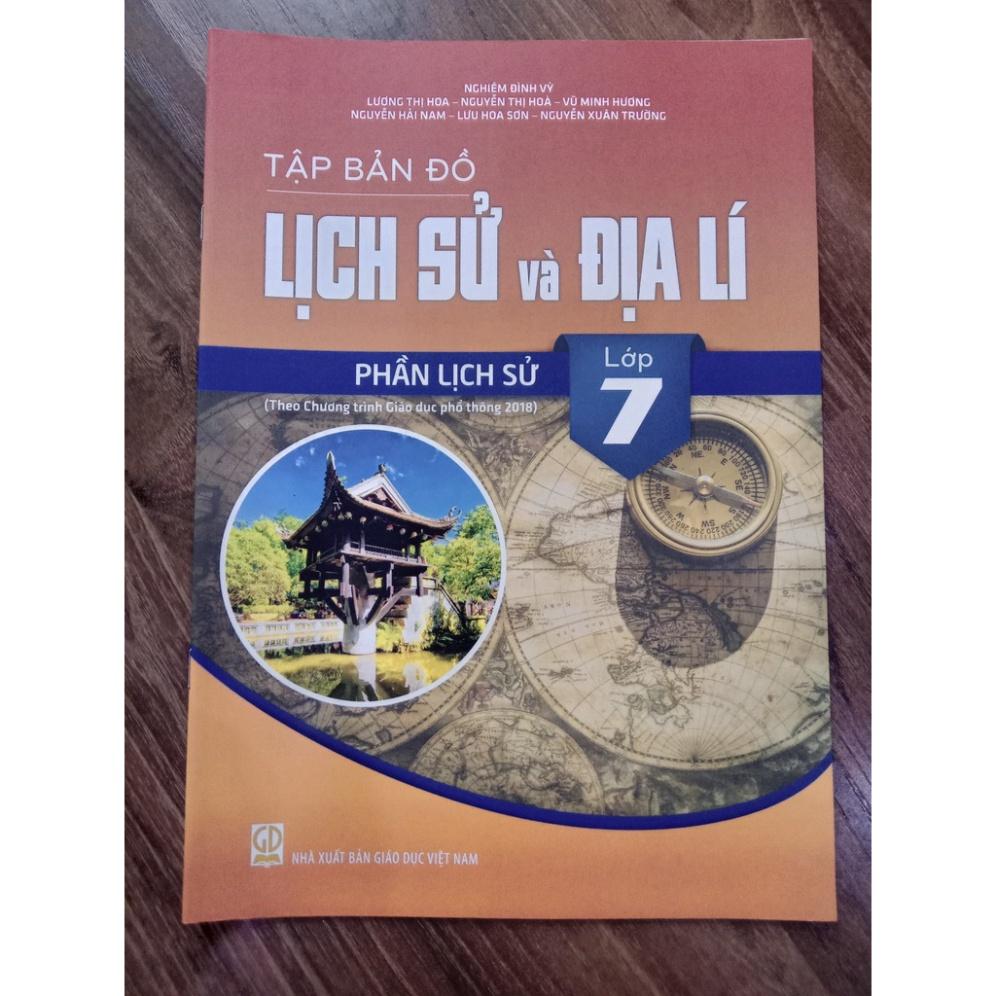Sách - Combo 2 cuốn Tập bản đồ Lịch Sử và Địa Lí Lớp 7 ( theo chương trình GDPT 2018 )
