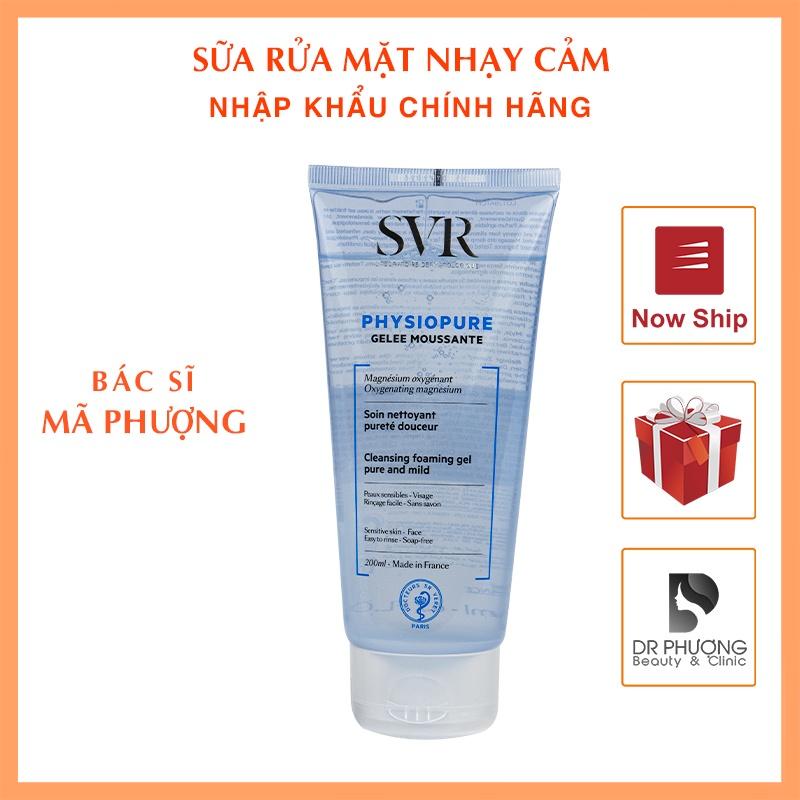 Sữa rửa mặt SVR Physiopure Gelee moussante cho da nhạy cảm - Hàng Chính Hãng - Dược mỹ phẩm bác sĩ Mã Phượng