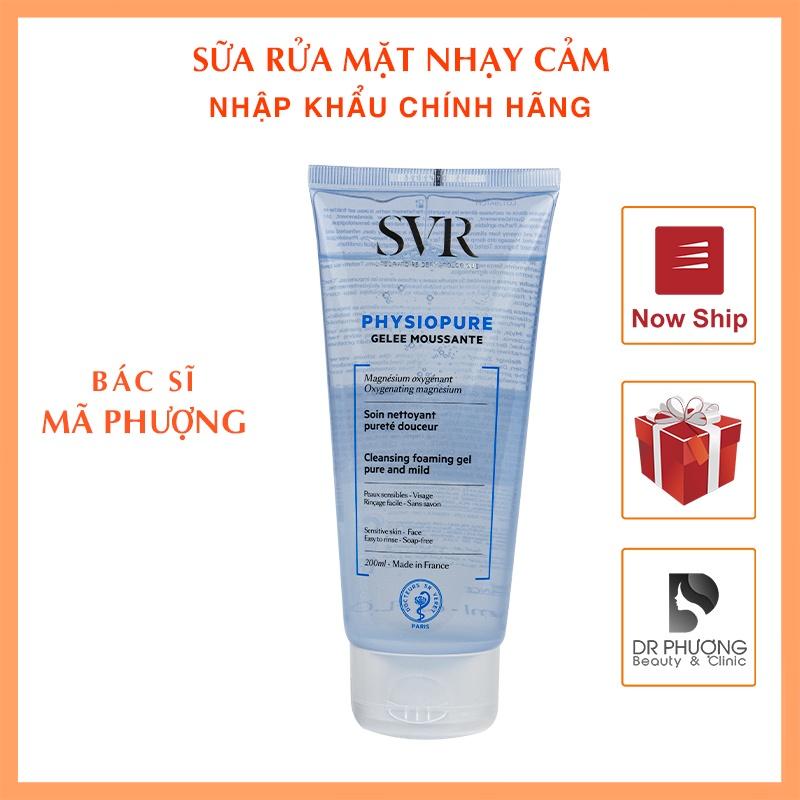 Sữa rửa mặt  SVR Physiopure Gelee moussante cho da nhạy cảm - Hàng Chính Hãng - Dược mỹ phẩm bác sĩ Mã Phượng